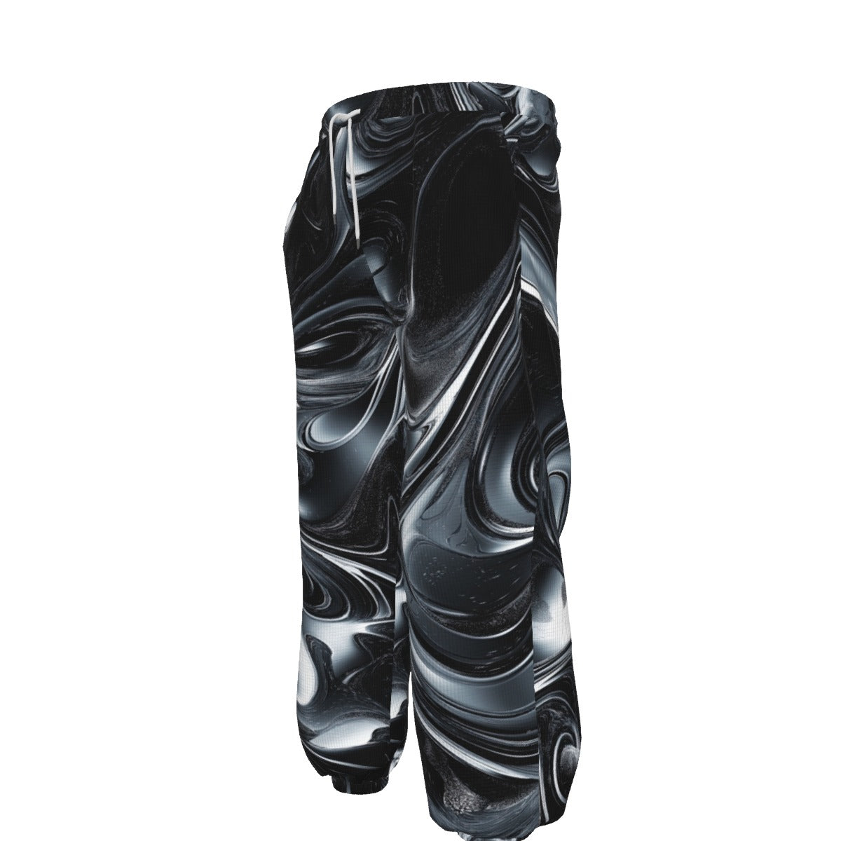 Men’s Thermal Waffle Tapered Sweatpants – Las Vegas Black Hole Black/Silver