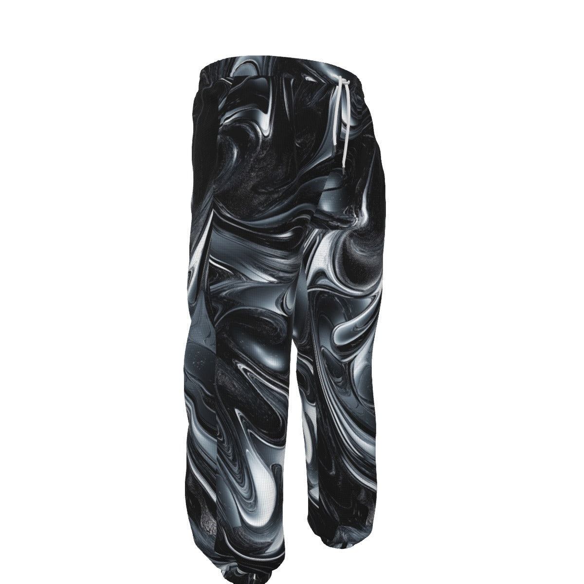 Men’s Thermal Waffle Tapered Sweatpants – Las Vegas Black Hole Black/Silver