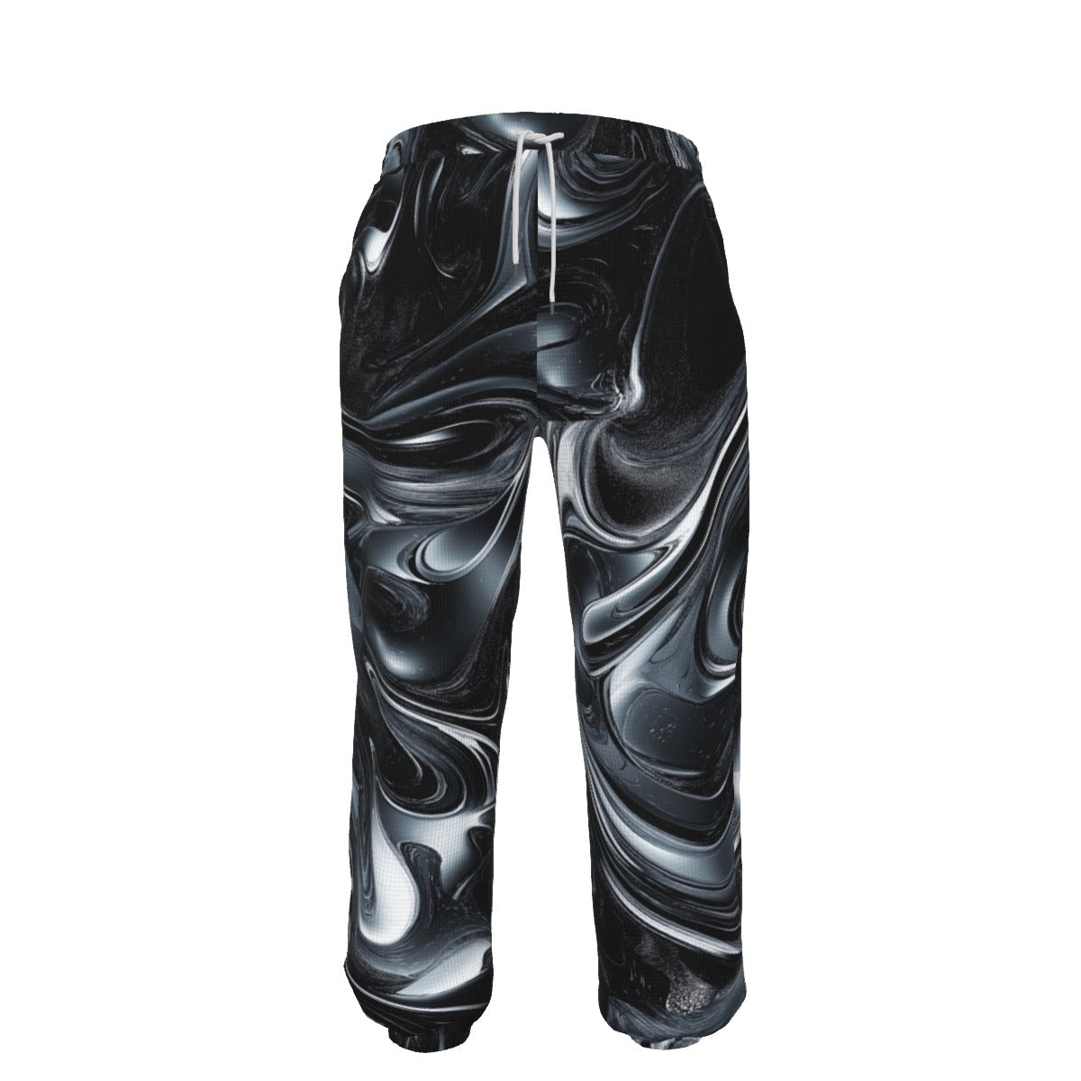 Men’s Thermal Waffle Tapered Sweatpants – Las Vegas Black Hole Black/Silver