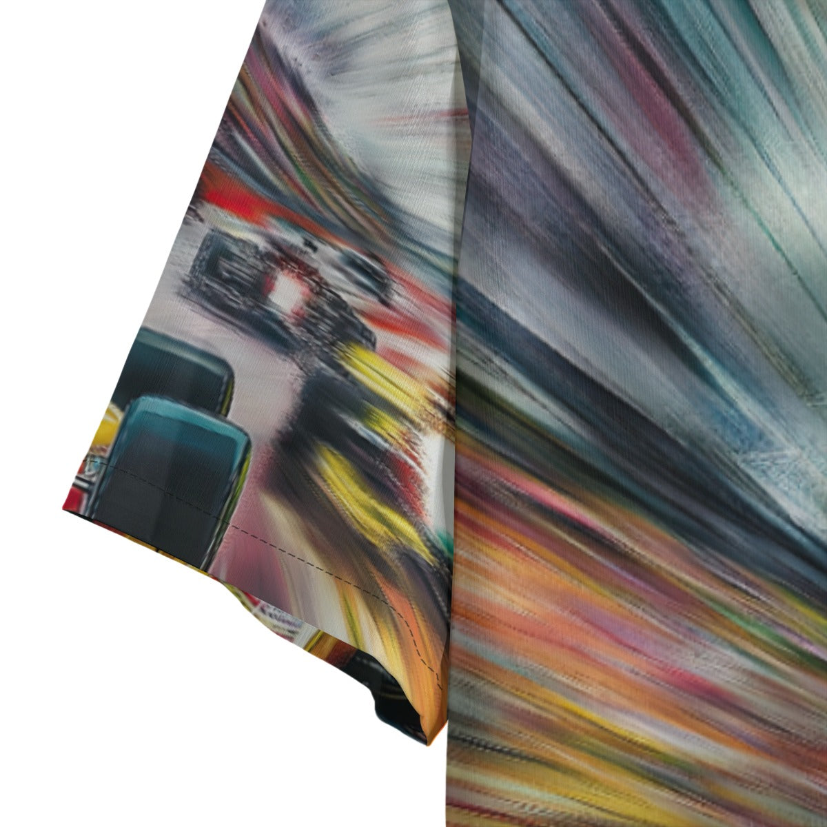 men’s hawaiian shirt – indy black/white/red