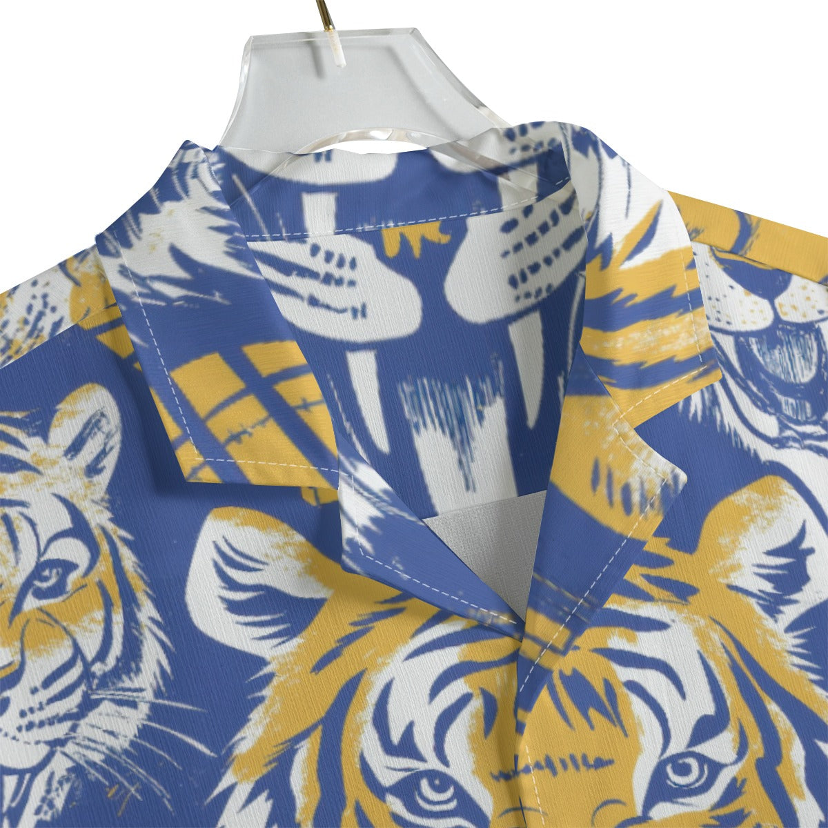Men's Hawaiian Shirt - northport blue/gold