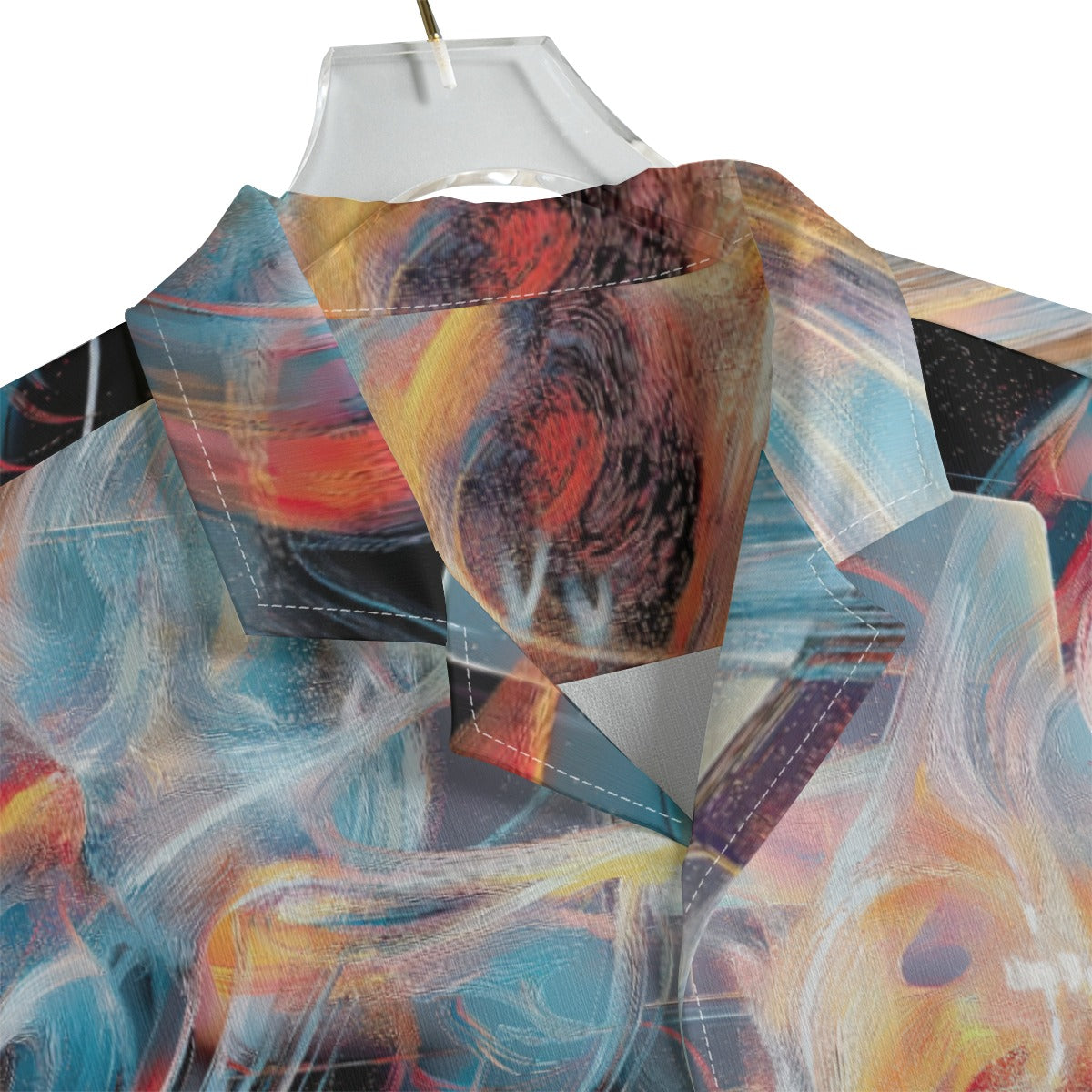 men's hawaiian shirt - pole position dream neon/lime/nightshade