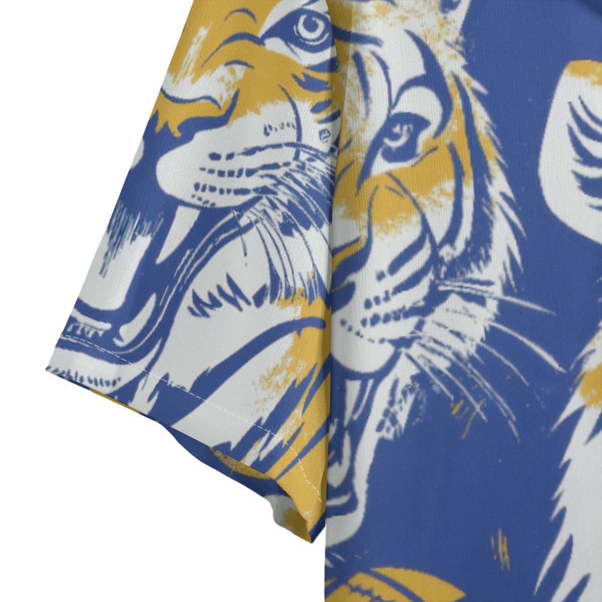 Men's Hawaiian Shirt - northport blue/gold