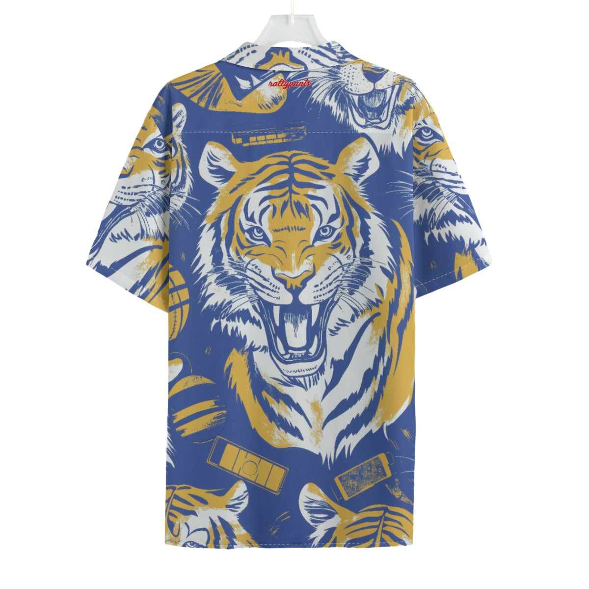 Men's Hawaiian Shirt - northport blue/gold