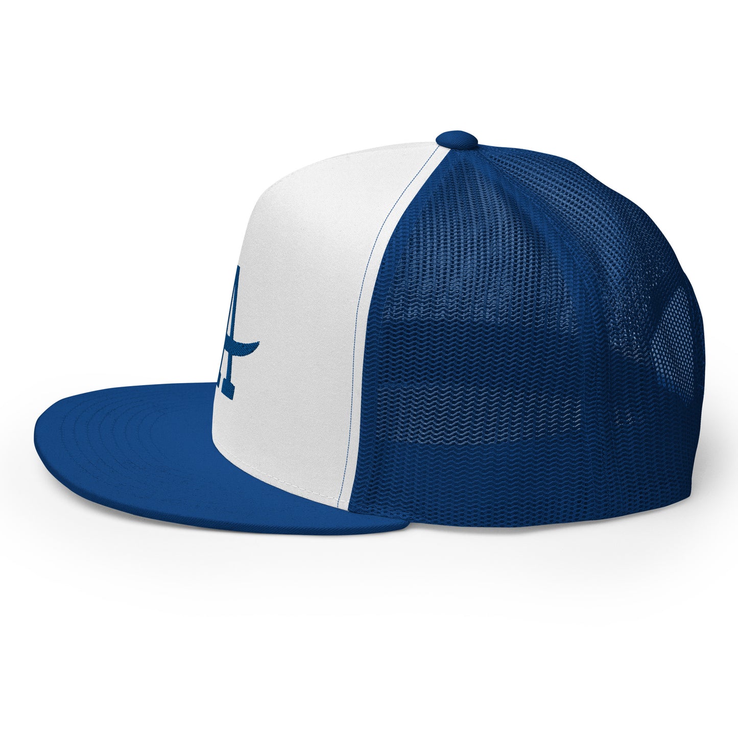 5-panel-trucker-cap-royal-white-royal-left-65f3505d13bdb.jpg