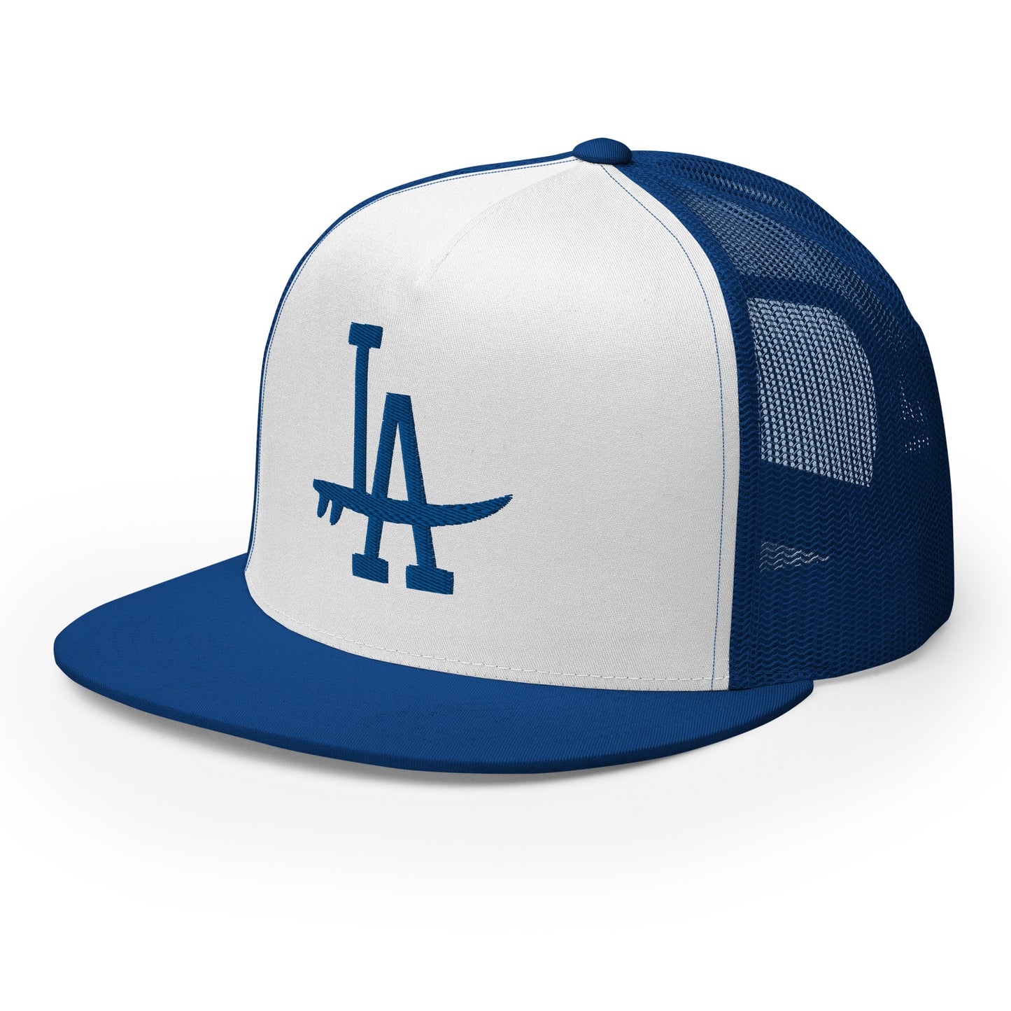 5-panel-trucker-cap-royal-white-royal-left-front-65f3505d13c44.jpg