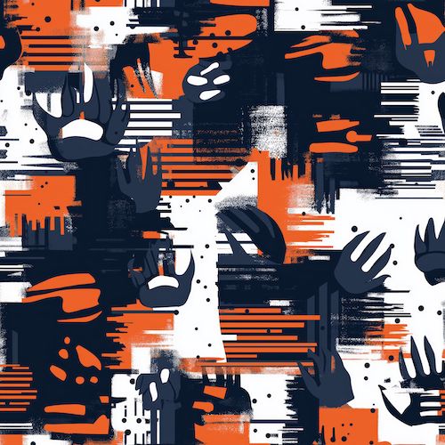 chicago navy/orange/white