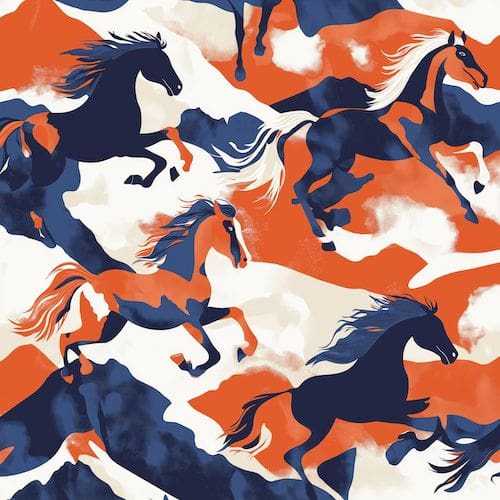denver orange/blue/white