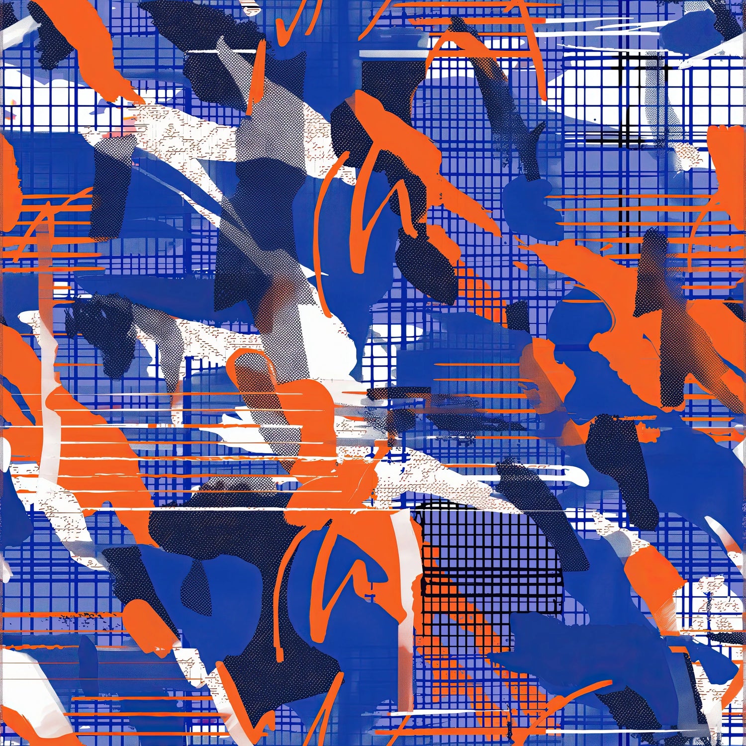 flushing faithful blue/orange/white