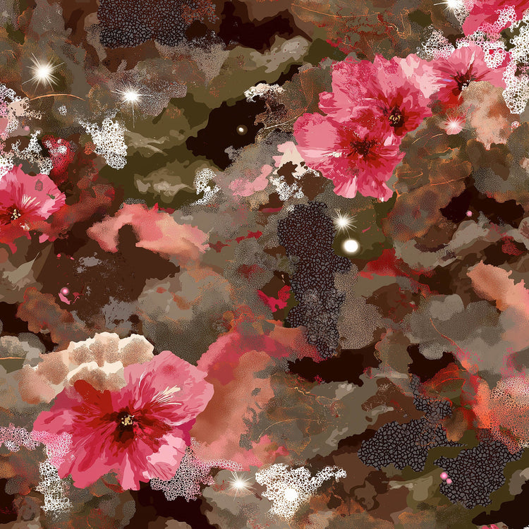 urban jungle lace black/olive/charcoal/pink