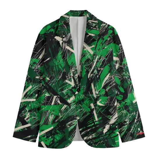 men’s casual blazer – new york green/white/black rallyprint image 0