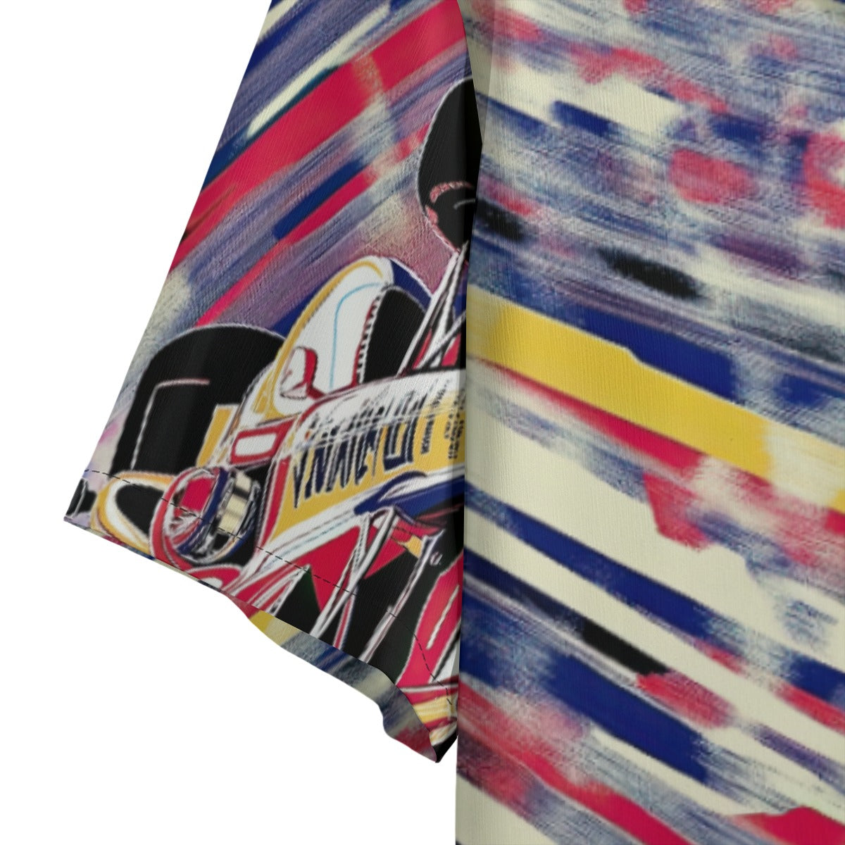 men's hawaiian shirt - position one – indy blue/red/white image 2