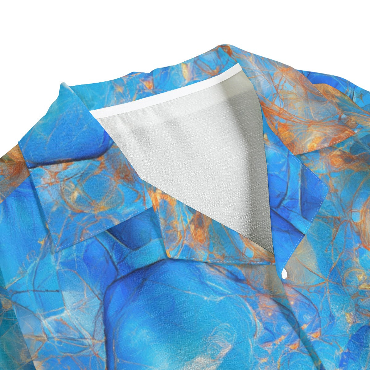Mint Mirage Active Linen Hawaiian Shirt
