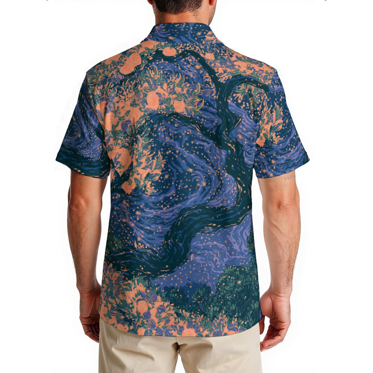 Desert Bloom Japanese Linen Hawaiian Shirt