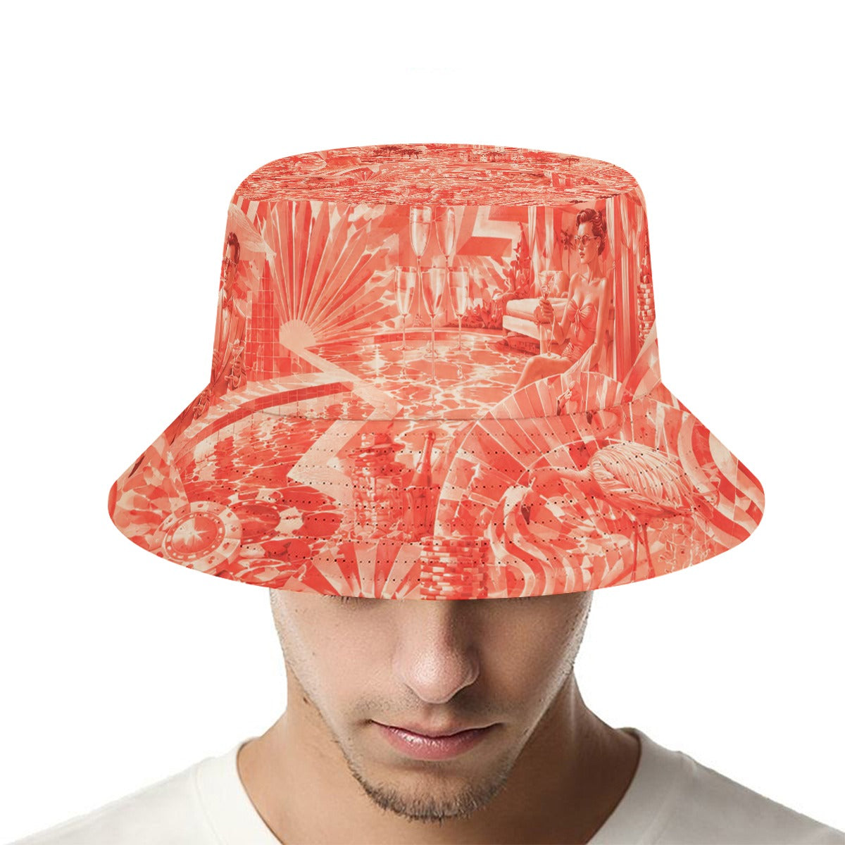 Coral Crush Bucket Hat