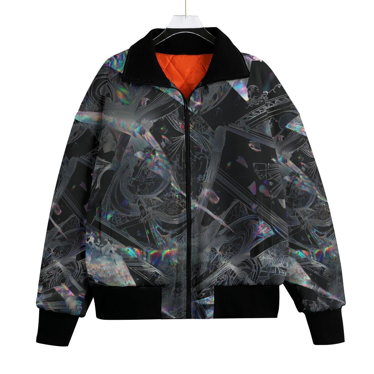 men's classic thermal fleece jacket - las vegas black/silver