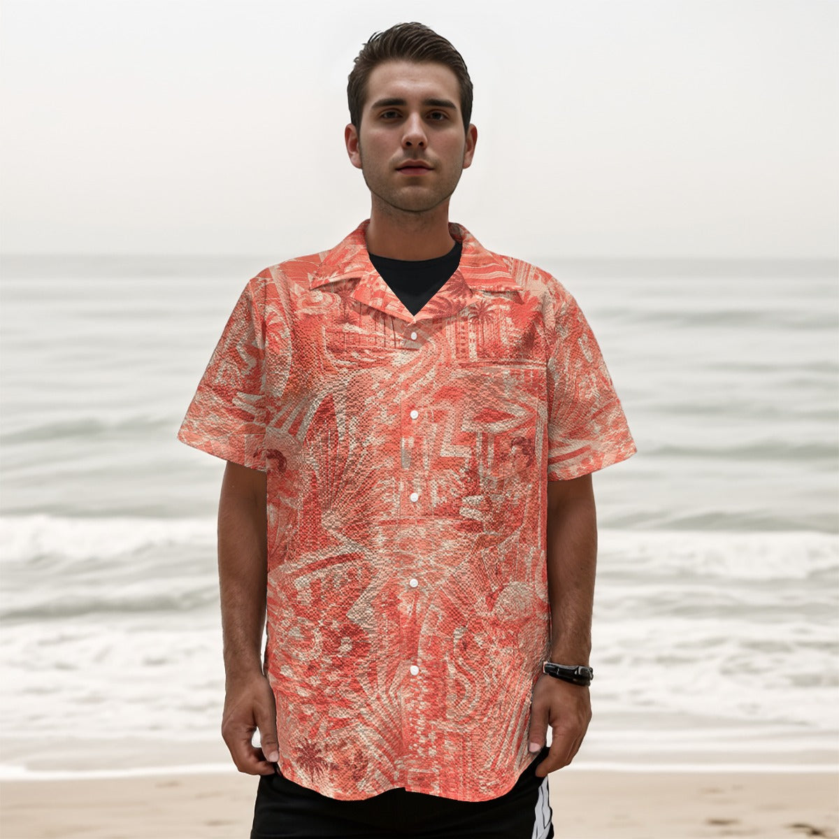 Coral Crush Resort Shirt