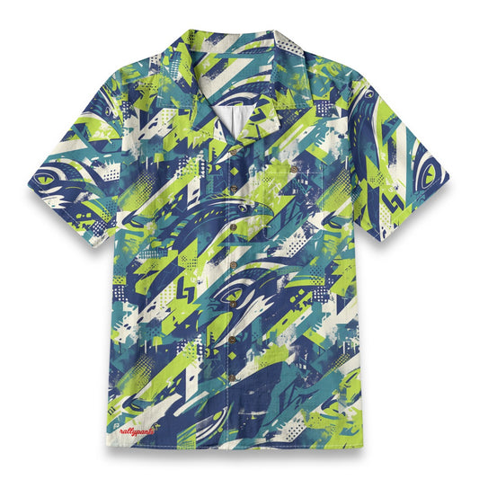 men’s slub cotton hawaiian shirt