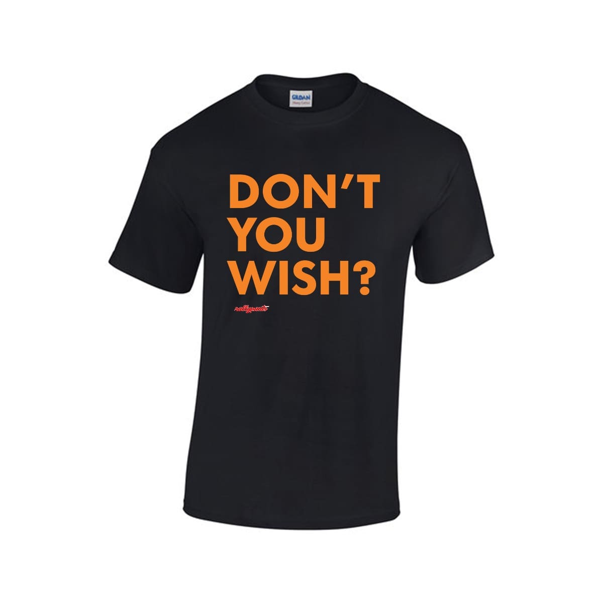 DON'T YOU WISH? statement t-shirt back view in white