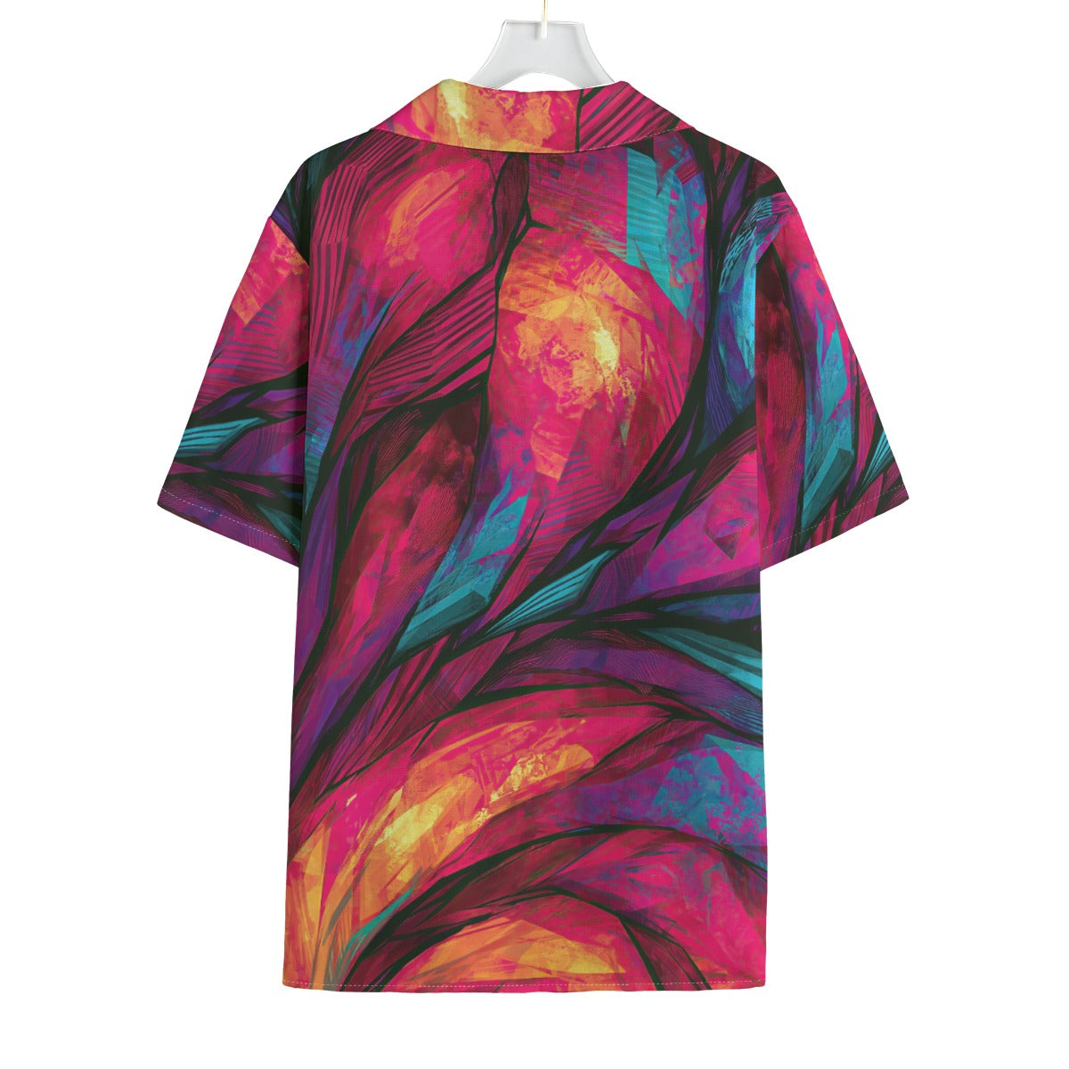 Vegas Pool Party Coral Frond Hawaiian Shirt