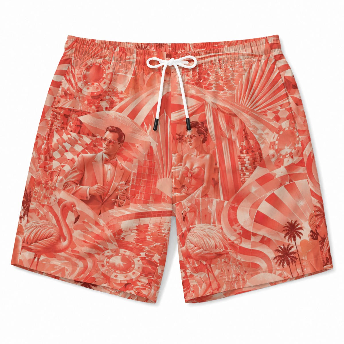 Coral Crush Men's Beach Short