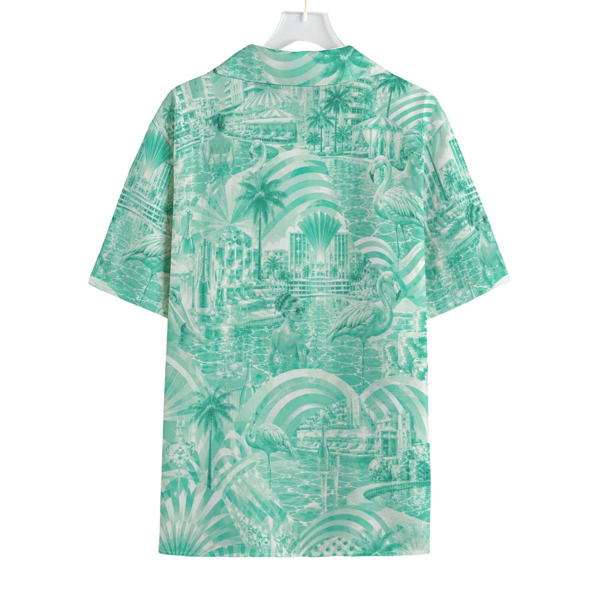 Mint Mirage Faux Linen Shirt