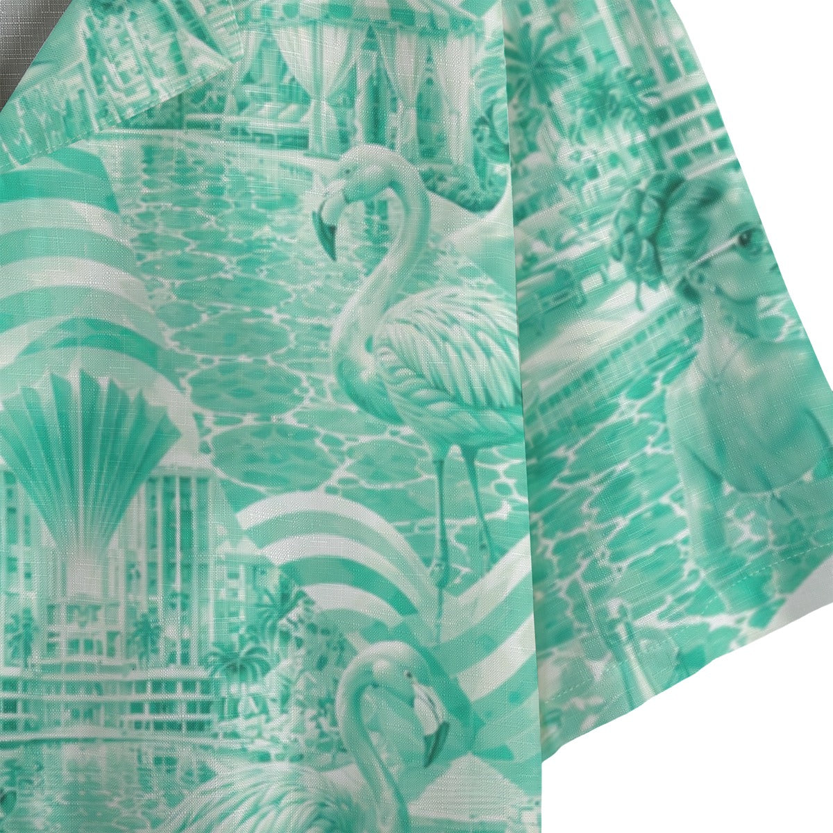 Mint Mirage Faux Linen Shirt