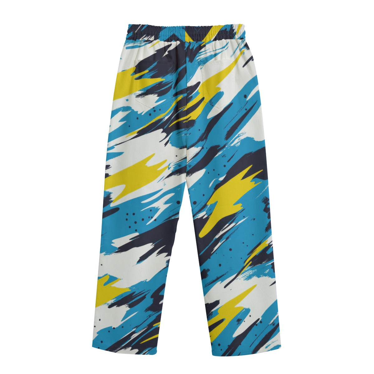 wide leg pants - los angeles powder blue/yellow/white