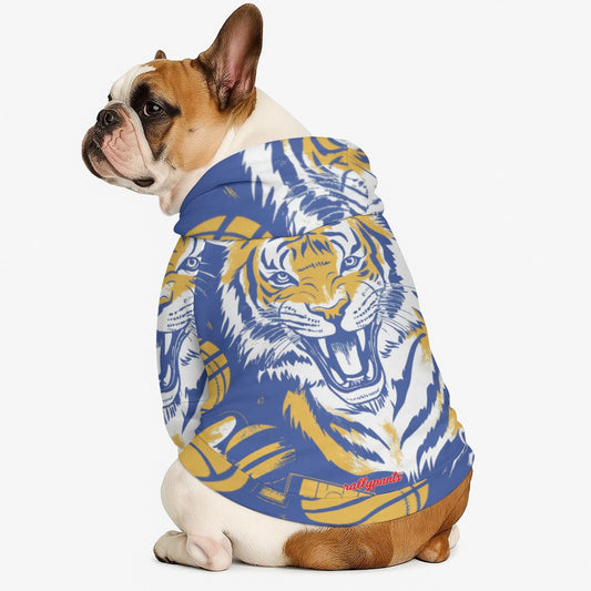 pet hooded sweatshirt - northport blue/gold