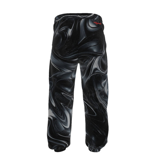 Men’s Thermal Waffle Tapered Sweatpants – Las Vegas Black Hole Black/Silver