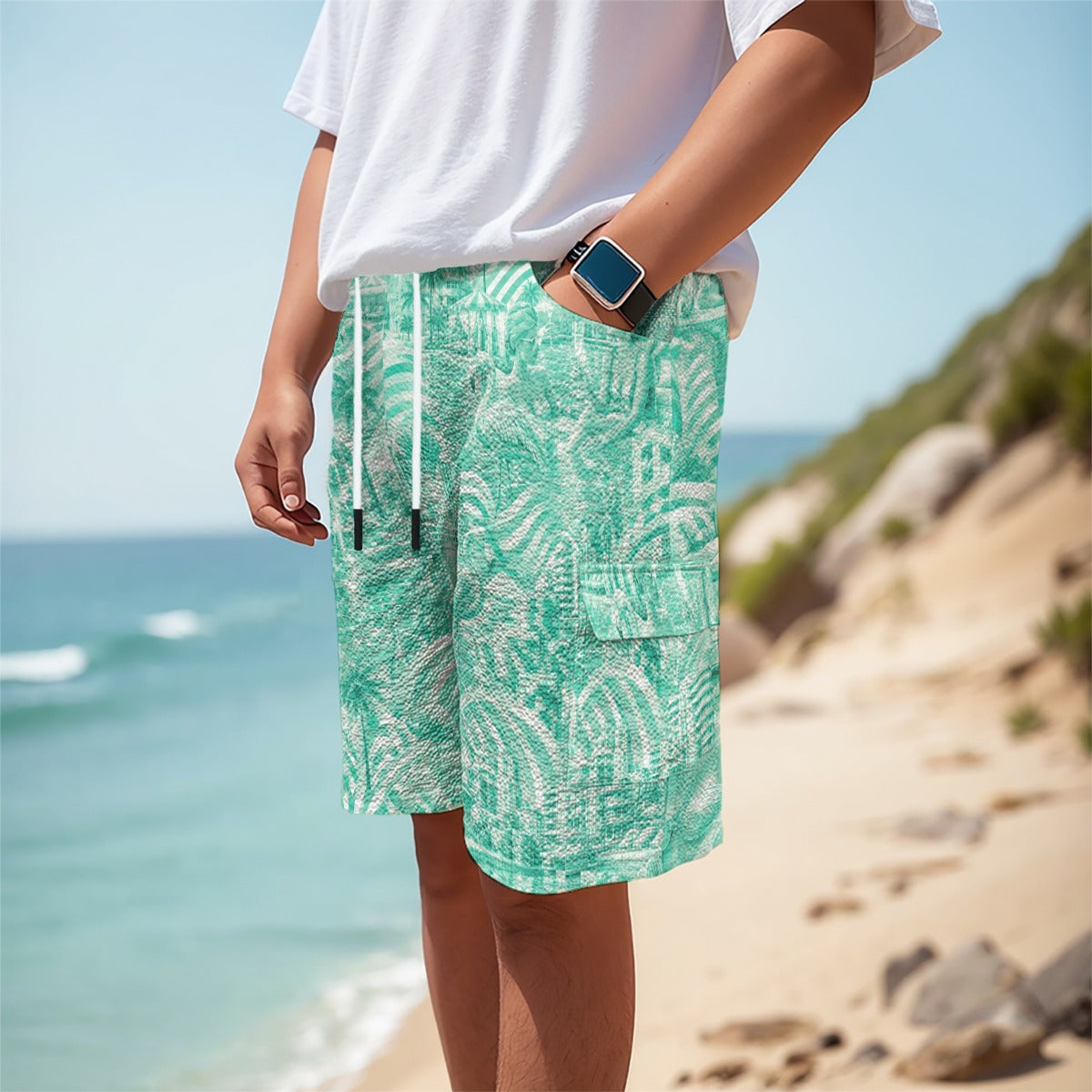 Coral Crush Cargo Short