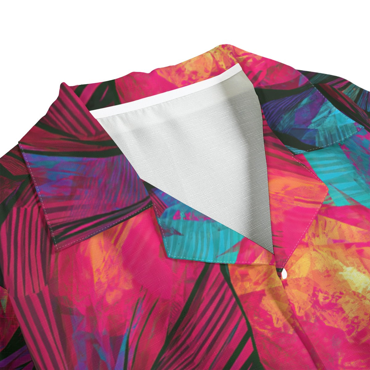 Vegas Pool Party Coral Frond Hawaiian Shirt