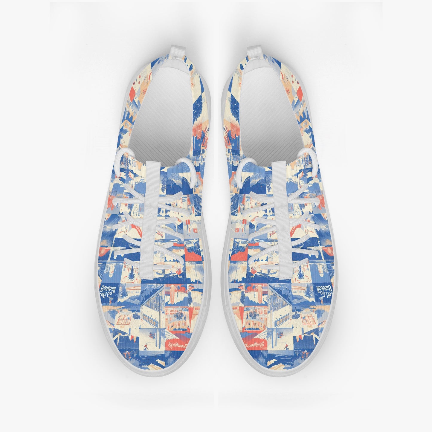low top sneakers – los angeles blue/yellow/white rallyprint image 3