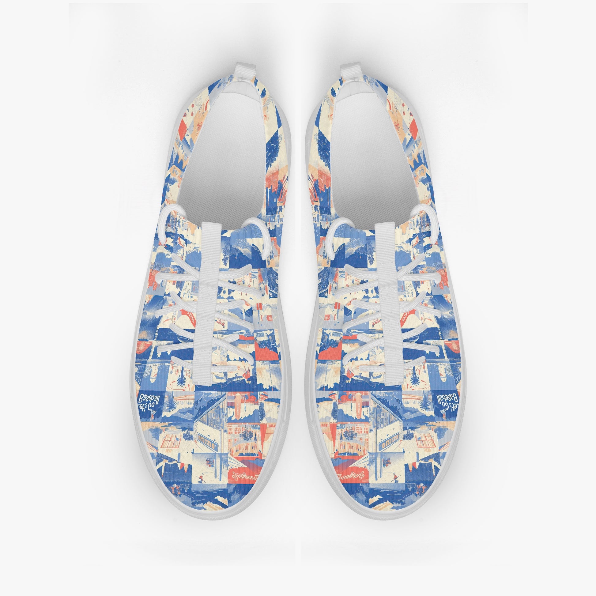 low top sneakers – los angeles blue/yellow/white rallyprint image 3
