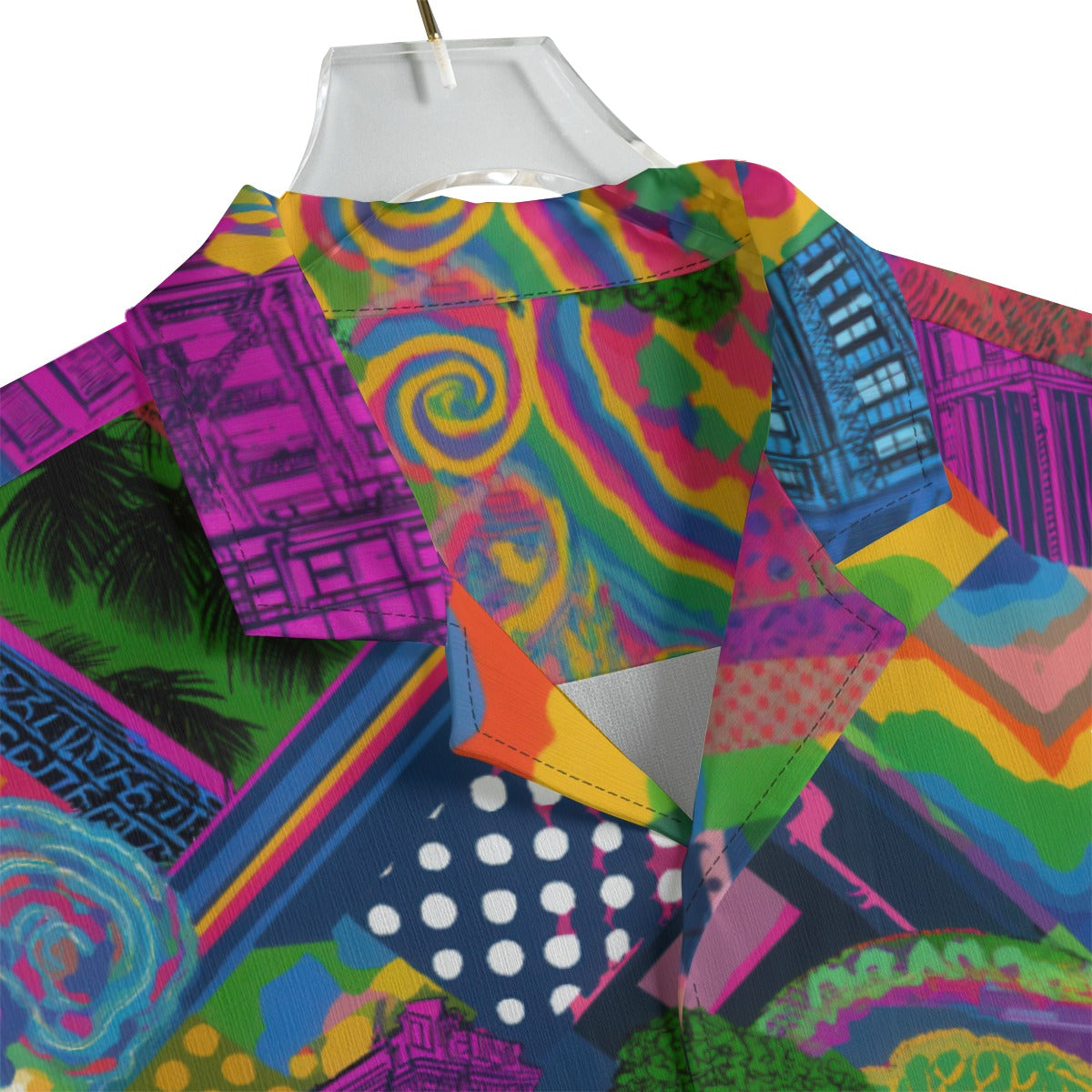 Patchwork Palante Men’s Hawaiian Shirt image 2