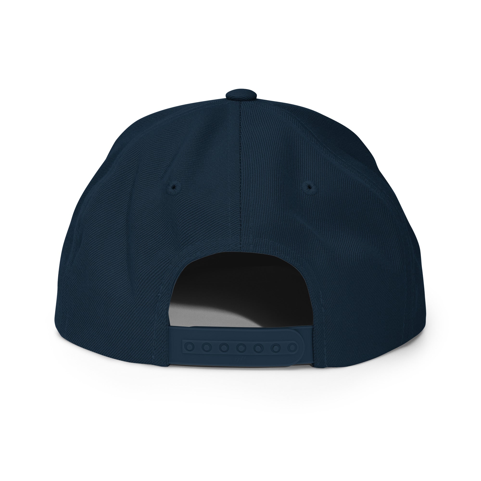 GO NY GO NY GO snapback hat back view in dark navy