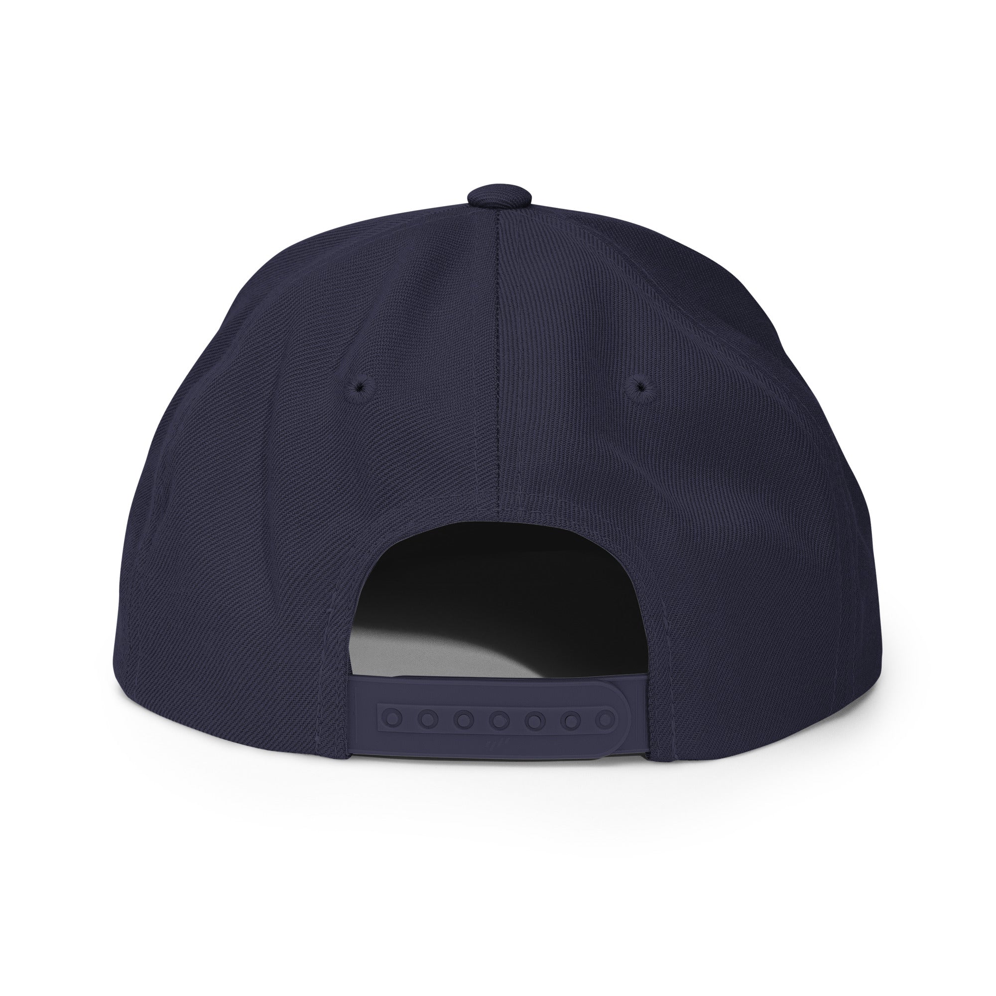 GO NY GO NY GO snapback hat back view in navy