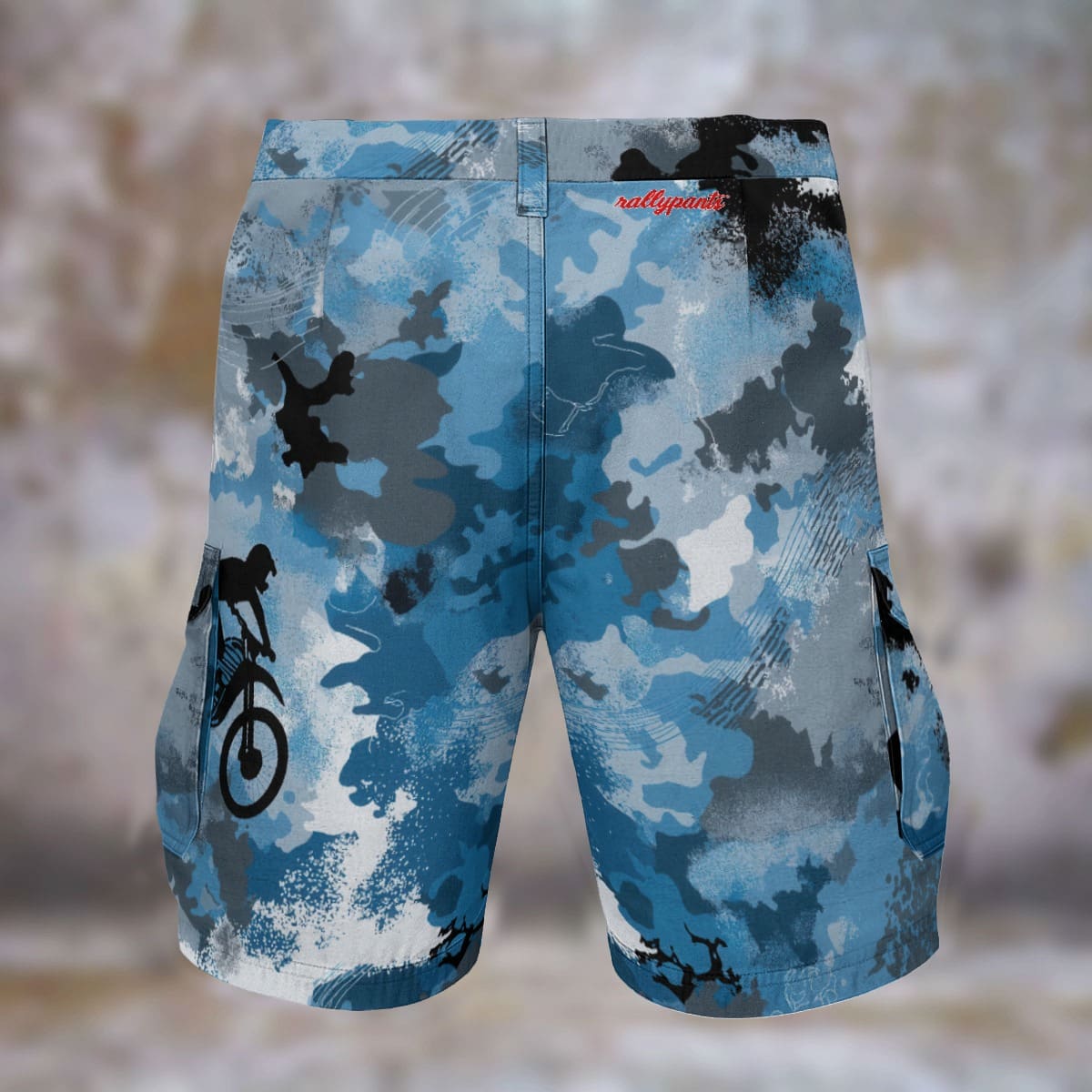 All-Over Print Men's Cargo Shorts - White, S image