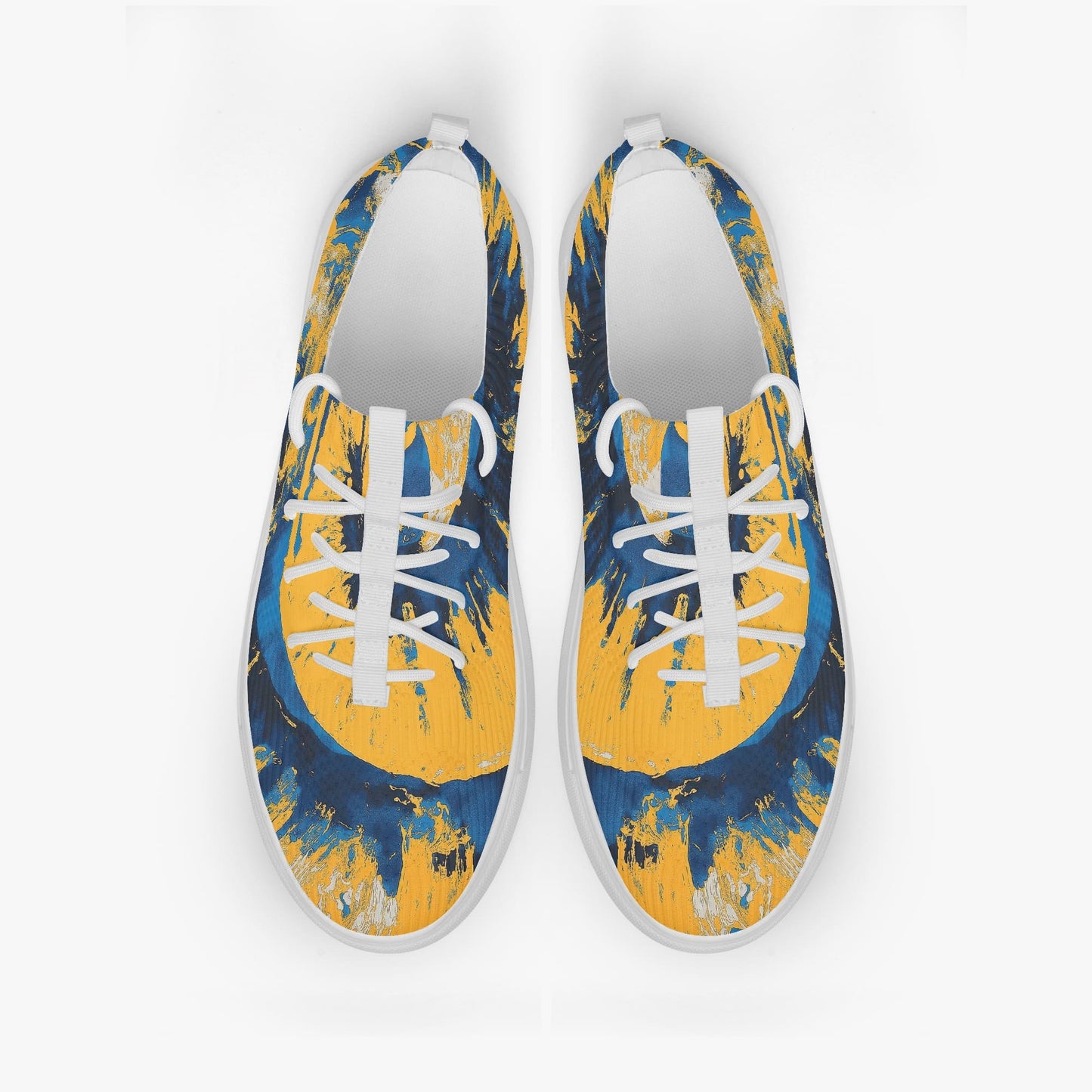 low top sneakers – los angeles blue/yellow/white rallyprint - White, Men-US6/EU39 image