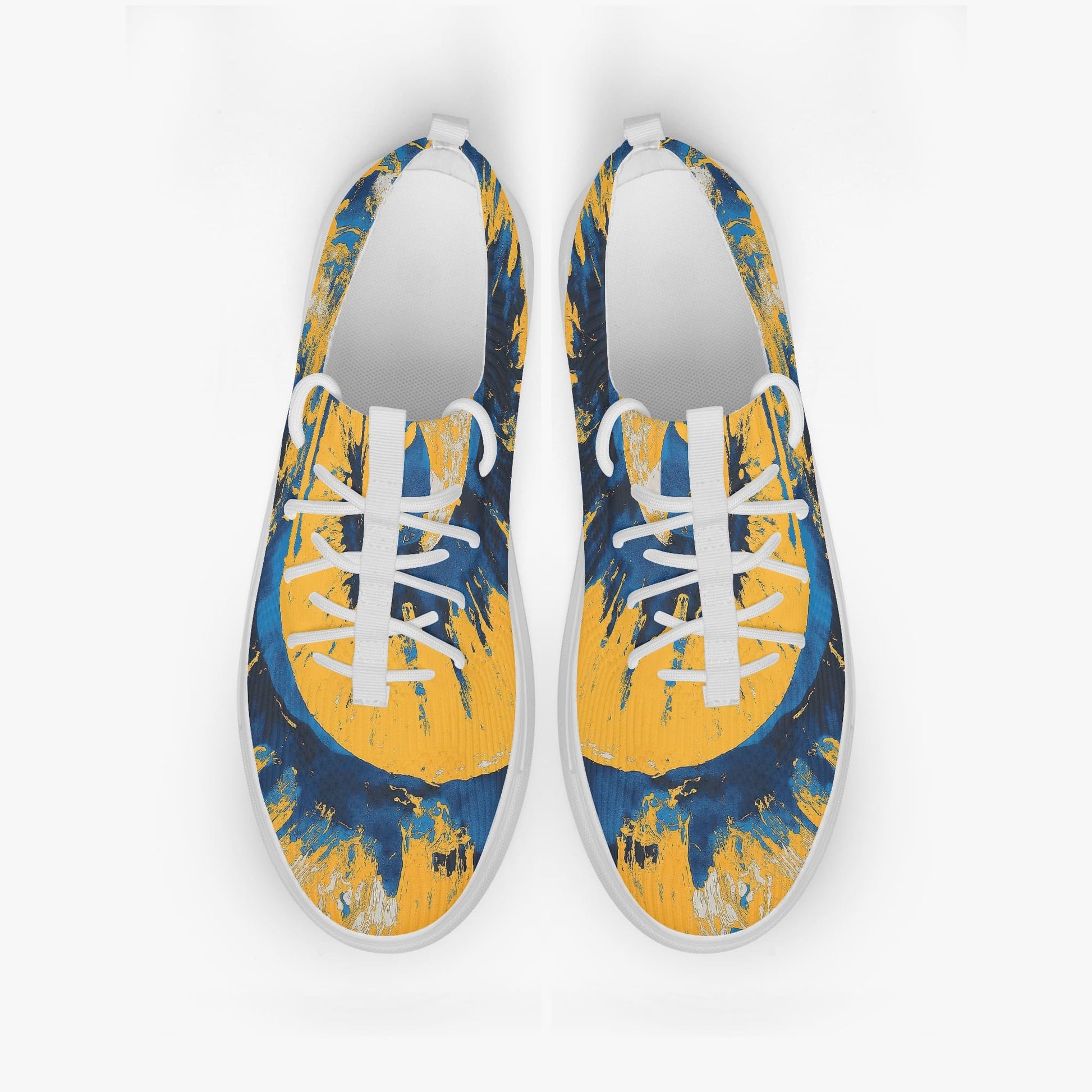 low top sneakers – los angeles blue/yellow/white rallyprint - White, Men-US8.5/EU42 image