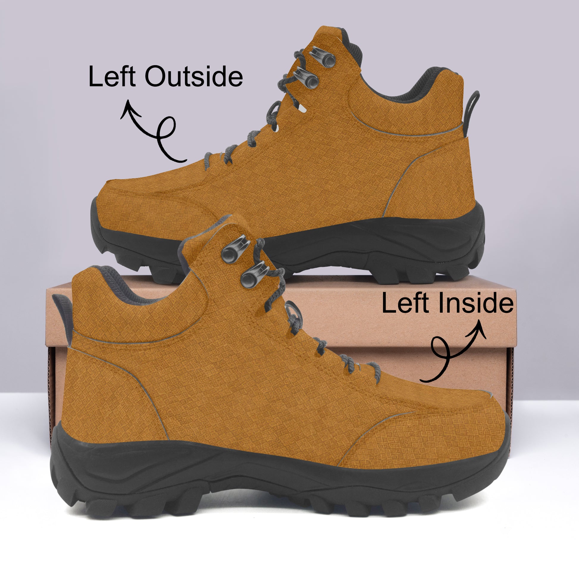Unisex Classic Hiking Boots - Argyle/Nubuck top view