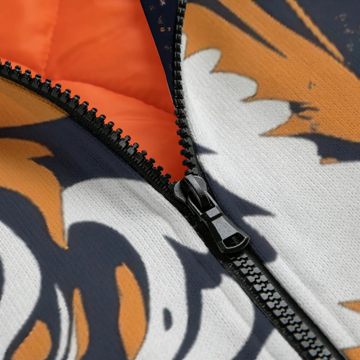 men's classic thermal fleece jacket – cincinnati black/orange/white