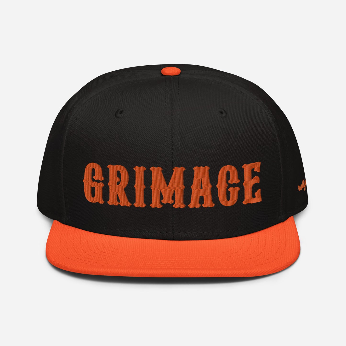 GRIMACE – snapback hat black/orange/purple
