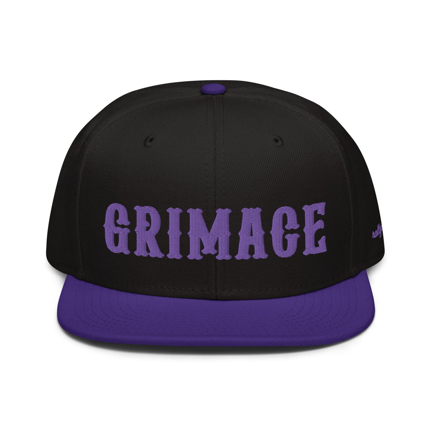 GRIMACE – snapback hat black/purple/orange