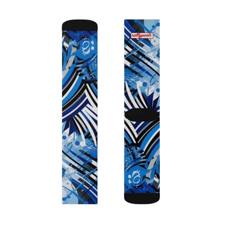 high socks - detroit light blue/silver/black/white rallyprint - Image 3