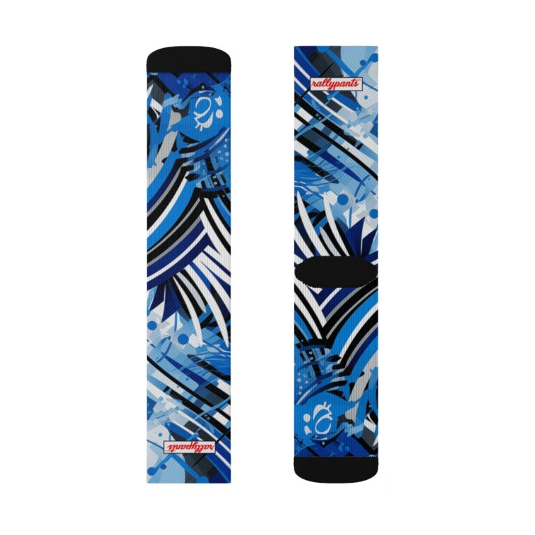 high socks - detroit light blue/silver/black/white rallyprint - Image 4