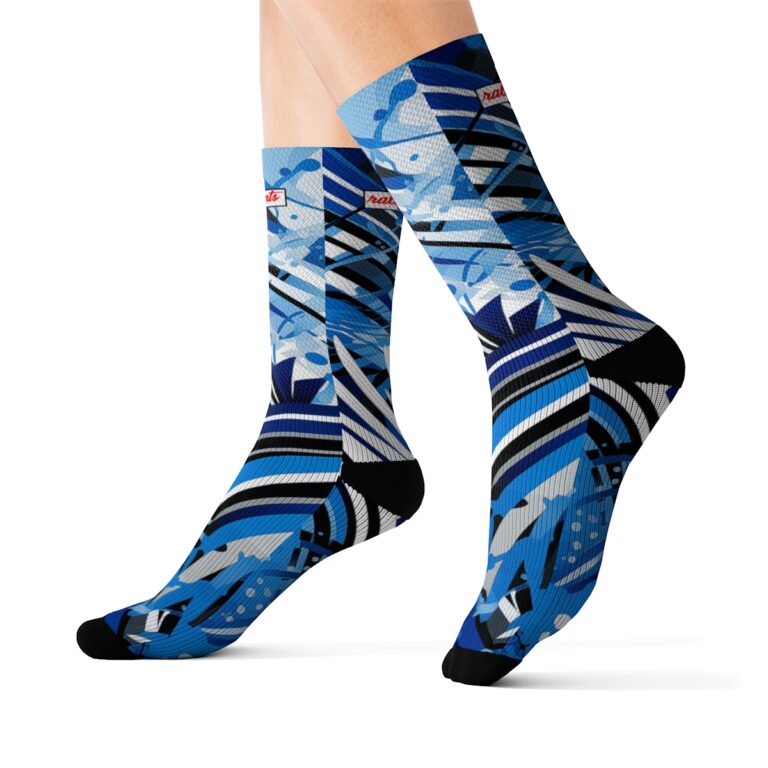 high socks - detroit light blue/silver/black/white rallyprint - Image 5