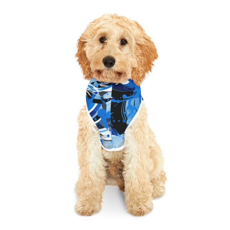 pet hoodie - detroit light blue/silver/black/white rallyprint - Image 3