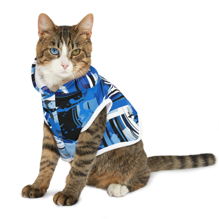 pet hoodie - detroit light blue/silver/black/white rallyprint - Image 5