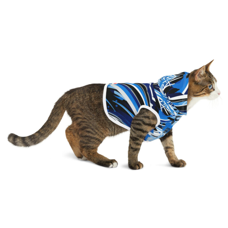 pet hoodie - detroit light blue/silver/black/white rallyprint - Image 6